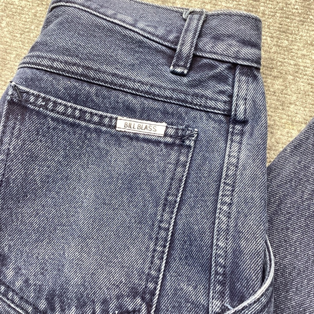 Vintage Bill Blass High Waisted Mom Jeans Size 6 Blue 90s Grunge Pleated - Picture 9 of 10